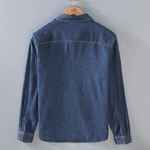 Chemise-Vintage-en-Denim-pour-hommes-86010-mode-printemps-automne-pour-tudiants-et-adolescents-Double-poche