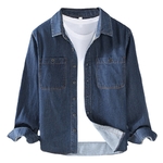 Chemise-Vintage-en-Denim-pour-hommes-86010-mode-printemps-automne-pour-tudiants-et-adolescents-Double-poche