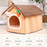 Pliable-Niche-De-Chien-D-int-rieur-Chaud-Canap-Chenil-Lit-Tapis-Pour-Petits-Moyens-Grands