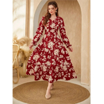 robe-longue-motif-floral-et-col-en-v (1)