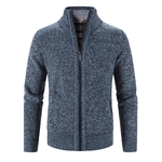 Cardigan-carreaux-sans-capuche-pour-homme-gilet-manches-longues-en-velours-collection-hiver