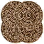 set-de-table-tisse-4-pieces-couleur-marron (1)