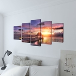 toiles-murales-5-pieces-impression-plage (2)