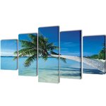 toiles-murales-5-pieces-impression-palmier (1)