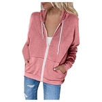 Sweat-shirt-manches-longues-pour-femmes-l-ger-d-contract-capuche-avec-poche-zipp-e