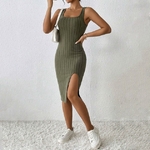 robe-bretelles-sans-manches-jupe-courte-fendue-sur-le-c-t-jupe-sexy-col-carr-nouveau