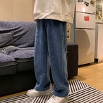 Pantalon-de-printemps-pour-adolescent-coupe-droite-taille-lastique-surdimensionn-couleur-unie