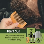 Kit-professionnel-pour-Barbe-pour-hommes-5-pi-ces-outil-de-coiffage-moustache-baume-huile-peigne