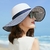 Chapeau-de-soleil-en-paille-pour-femmes-couvre-chef-larges-bords-rayures-blanches-et-noires-avec