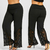 Pantalon-d-contract-pour-femmes-grande-taille-couleur-unie-taille-haute-Leggings-en-dentelle-jambes-larges