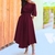 Robe-de-Soir-e-l-gante-Lacets-et-Ceinture-pour-Femme-Tenue-Sexy-la-Mode-d