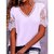 Chemisier-en-dentelle-col-en-V-pour-femme-chemise-imprim-e-florale-demi-manches-confortable-et