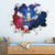 Autocollant-mural-h-risson-de-dessin-anim-affiche-cancers-d-coration-murale-pour-salon-et-chambre
