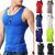 T-Shirt-de-Sport-pour-hommes-couleur-unie-d-bardeur-de-gymnastique-gilet-tunique-d-entra