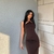 Mini-robe-d-t-pour-femmes-bretelles-cryptographiques-col-licou-Sexy-dos-nu-tenue-de-soir