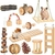 Mignon-naturel-lapins-en-bois-jouets-pin-halt-res-monocycle-cloche-rouleau-jouets-m-cher-pour