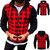 Blouson-aviateur-carreaux-manches-longues-pour-hommes-manteau-coupe-vent-cardigan-capuche-fermeture-clair-mince-d