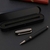 Stylo-bille-en-fibre-de-carbone-avec-bo-te-en-m-tal-stylo-encre-signature-noire