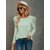 T-Shirt-Manches-sulfet-Col-Rond-pour-Femme-Streetwear-Vintage-Solide-D-contract-la-Mode
