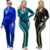 Ensemble-deux-pi-ces-en-velours-pour-femmes-haut-et-pantalon-assortis-lettres-brod-es-surv