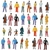 Figurines-miniatures-peintes-l-chelle-N-personnes-de-mod-lisation-poses-assorties-chelle-1-100-100