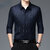Chemise-lisse-manches-longues-pour-hommes-Streetwear-d-affaires-V-tements-pour-hommes-Revers-mince-Mode
