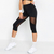 Leggings-en-maille-Patchwork-noir-pour-femmes-pantalon-lastique-Capri-Fitness