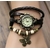 Montre-antique-envelopp-e-de-cuir-pour-femmes-et-enfants-bracelet-d-piderme-pendentifs-papillon-de