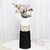 Vase-fleurs-en-c-ramique-de-11-pouces-finition-noir-blanc-et-or-Vase-de-d