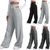 Pantalon-de-Yoga-Jambes-Larges-pour-Femme-V-tement-Confortable-Couleur-Unie-avec-Poches-la-Taille