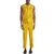Ensemble-Deux-Pi-ces-pour-Homme-Haut-et-Pantalon-D-contract-s-Couleur-Unie-Bouton-Jaune
