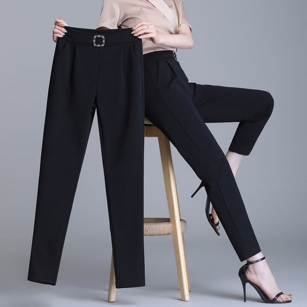 Pantalon taille haute et bouton pour femme - Mode/Pantalons pour Femmes -  Merci Boutique