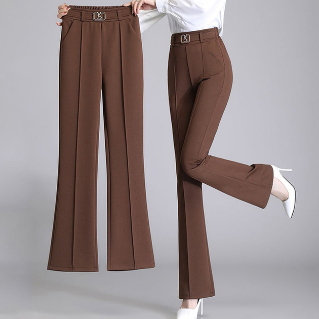 Pantalon taille elastique haute pour femme Mode Pantalons pour Femmes Merci Boutique