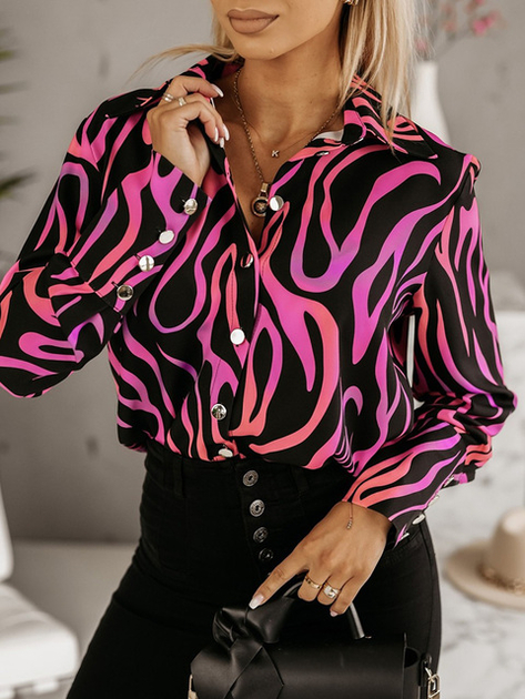 Chemise Manches Longues Justice Fille Taille 12 – Motif Géométrique Multicolore – Neuve Avec étiquette