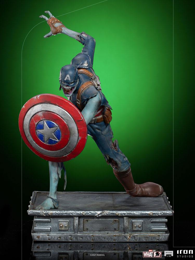Statuette What If... Art Scale Captain America Zombie 22cm 1001 Figurines (10)