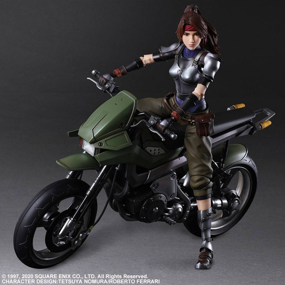 Figurine Final Fantasy VII Remake Play Arts Kai Jessie & Bike