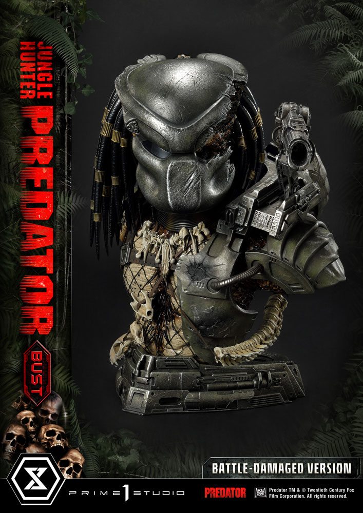 Buste Predator Jungle Hunter Predator Battle Damaged Version 37cm 1001 Figurines (1)