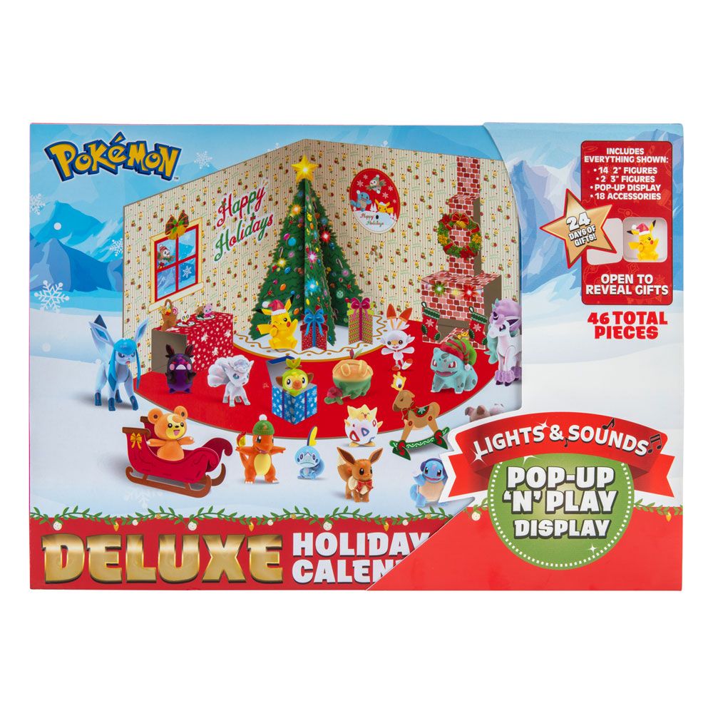 Calendrier de l'avent Pokémon Deluxe Holiday 1001 Figurines (1)