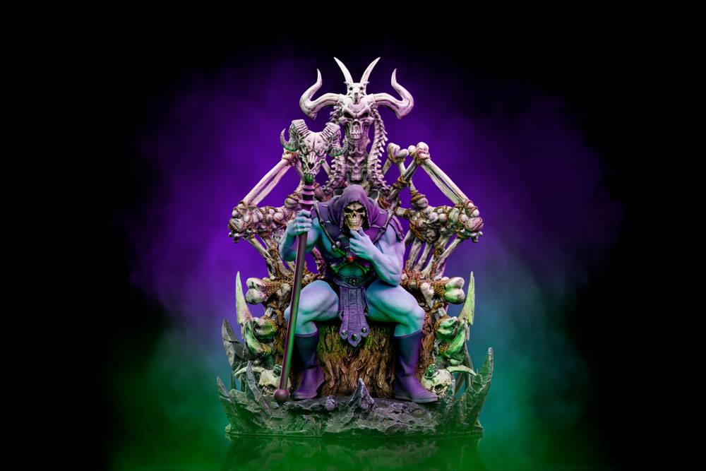 Statuette Masters of the Universe Art Scale Deluxe Skeletor on Throne 29cm