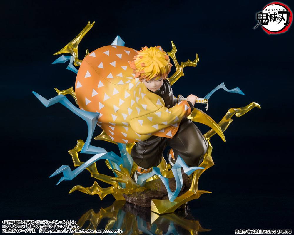 Statuette Demon Slayer Figuarts ZERO Zenitsu Agatsuma Thunderclap and Flash 15cm 1001 Figurines (1)
