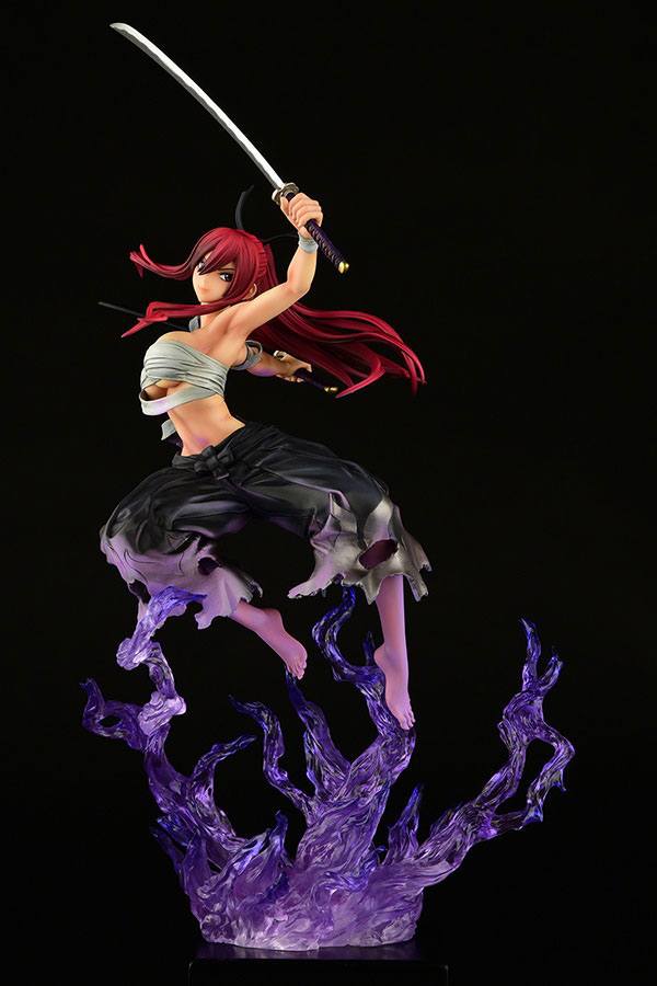 Statuette Fairy Tail Erza Scarlet Samurai Ver. Shikkoku 43cm
