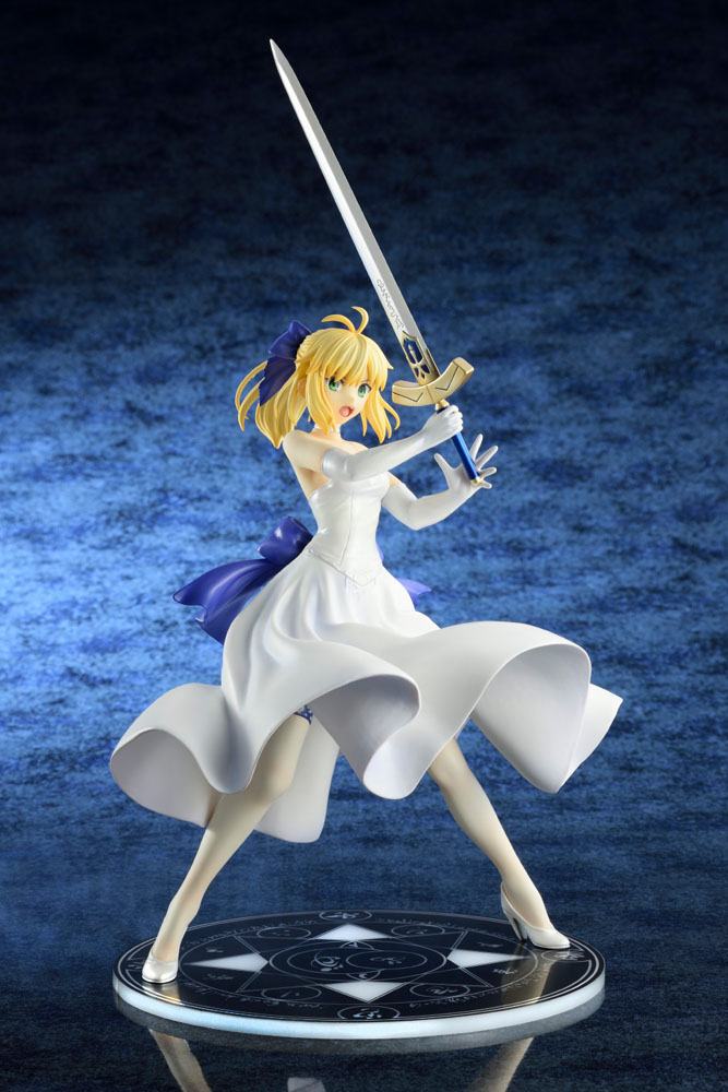 Statuette Fate Stay Night Unlimited Blade Works Saber White Dress Renewal Version 20cm