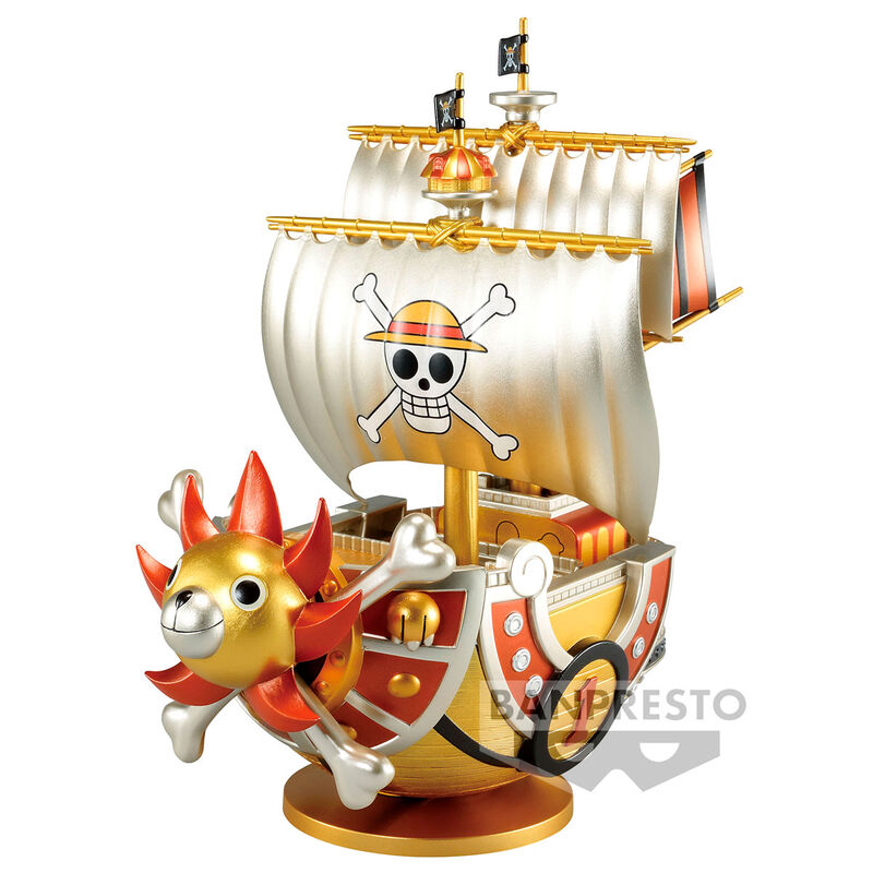 Figurine Thousand Sunny One Piece Mega Wcf Special Gold Color 19cm