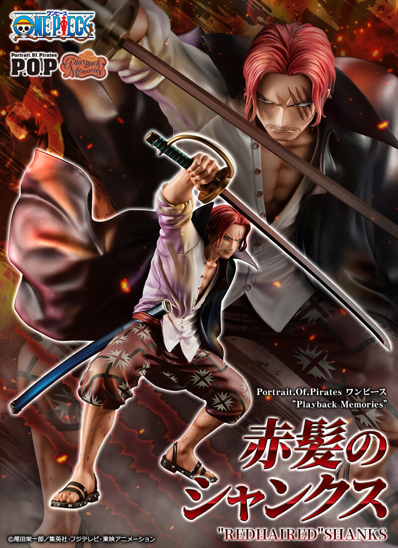 Statuette One Piece P.O.P. Playback Memories Red-haired Shanks 21cm