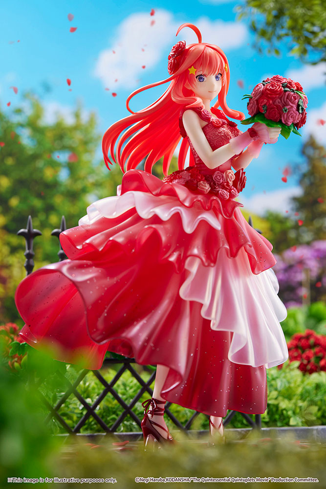 Statuette The Quintessential Quintuplets The Movie Itsuki Nakano Floral Dress Ver. 23cm 1001 Figurines (4)