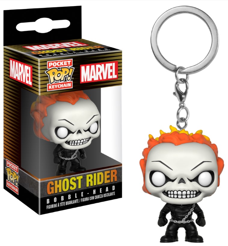 Porte-clés Marvel Comics Pocket POP! Ghost Rider 4cm 1001 Figurines