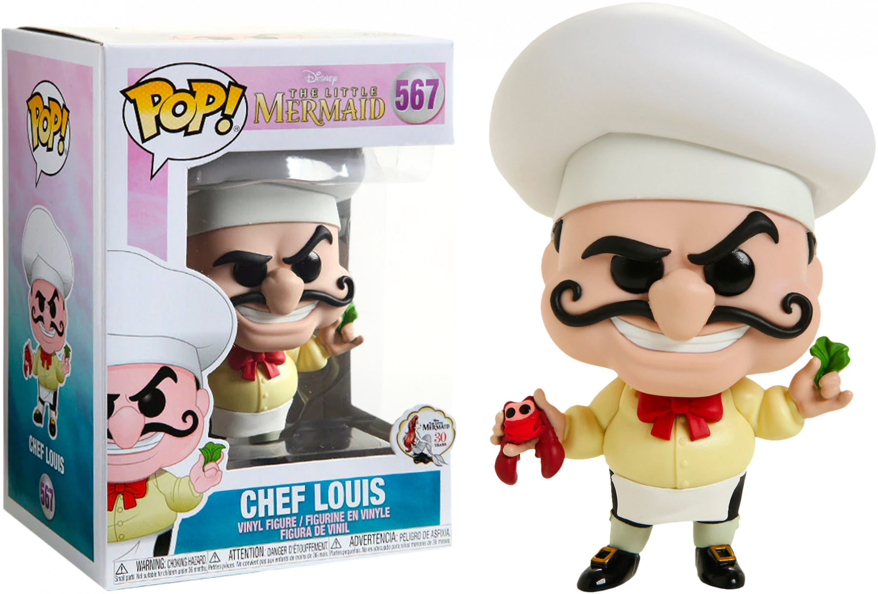 Figurine La Petite Sirène Funko POP! Disney Chef Louis 9cm