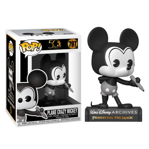 Figurine Mickey Mouse Funko POP! Disney Archives Plane Crazy Mickey 09cm