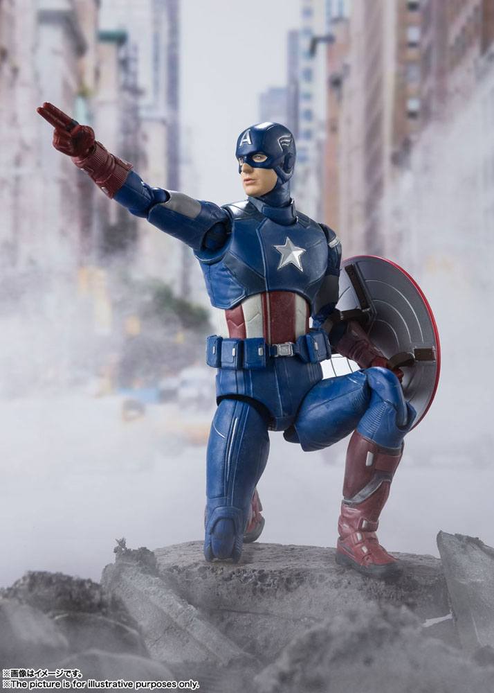 Figurine Avengers S.H. Figuarts Captain America Avengers Assemble Edition 15cm 1001 Figurines (4)