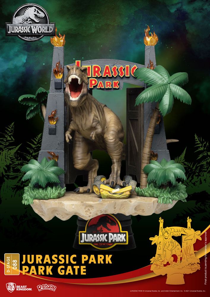 Diorama Jurassic Park D-Stage Park Gate 15cm